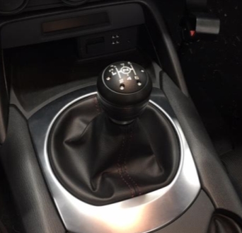 Picture of installed Shift Knob Cap