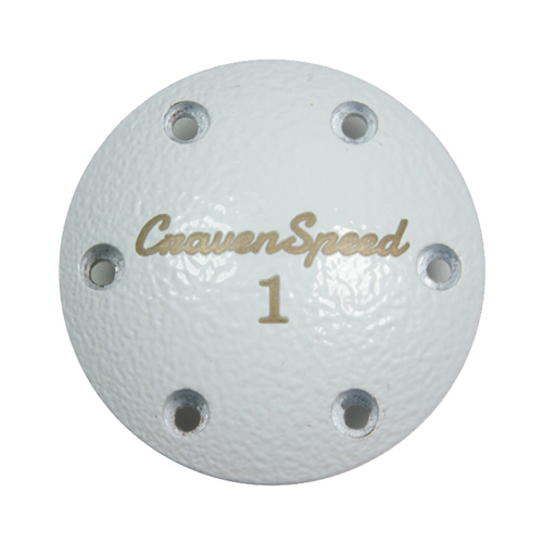 An example of a white cap with custom engraving