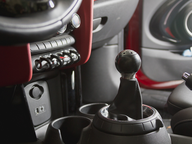 The CravenSpeed shift knob and adjustable short shifter for the MINI Convertible F57.