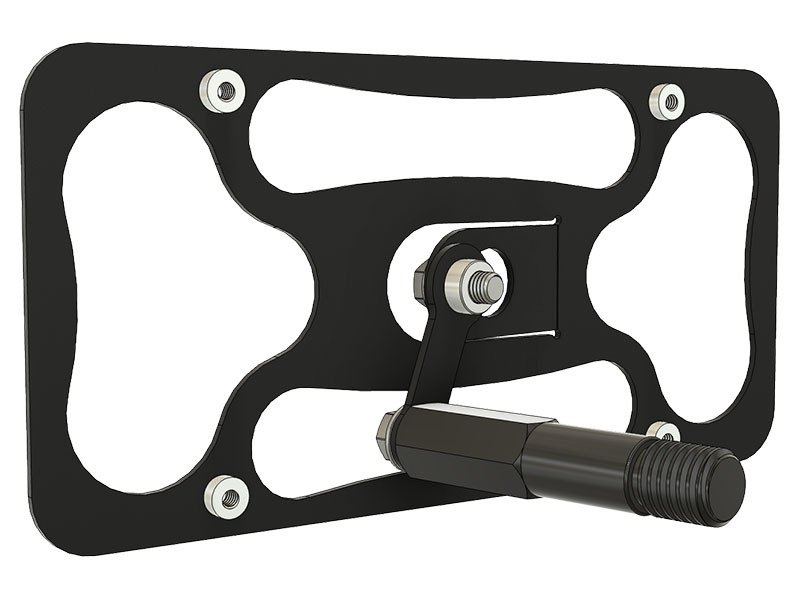 Illustration demonstrating the function of the backplate mounting tab