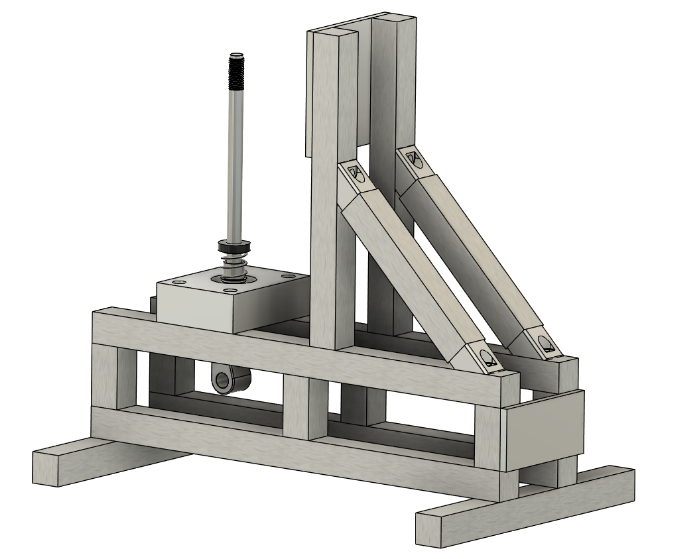 A rough initial CAD model of the shifter machine