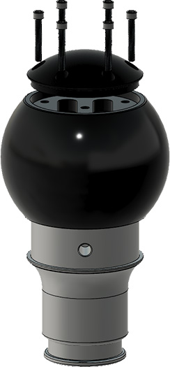 An exploded 3d model of the CravenSpeed shift knob for the Volkswagen Beetle